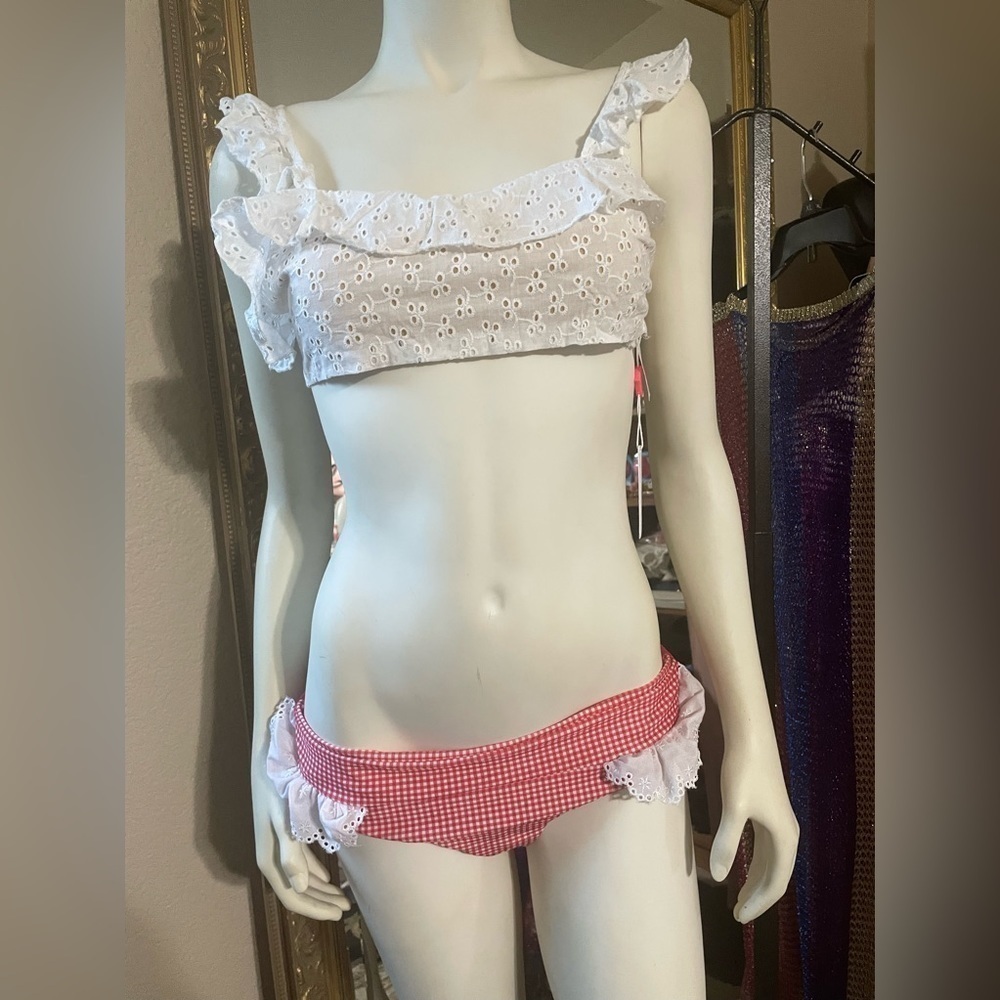 Lolli Bikini Bottom Red Gingham Bikini New with Tags! - Picture 8 of 14